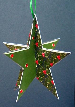 3D Christmas Star - 3 by Joyce Watson