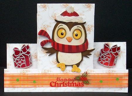 Tweeto Owl's Christmas Decoupage Sheet by Joyce Watson