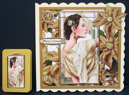 Art Deco Pandore (gold) 8x8 Mini Kit by Joyce Watson