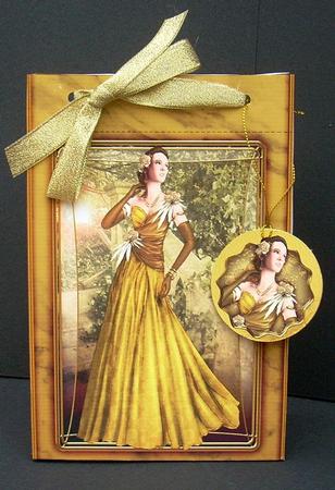 Art Deco Lady Rose Gold Mini Bags by Joyce Watson
