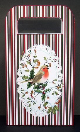Christmas Birds Large Gift Bag by Joyce Watson