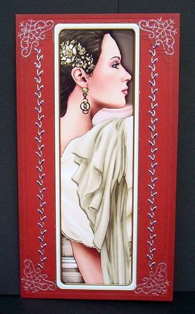 Art Deco Ladies Toppers/bookmarks Cream by Joyce Watson
