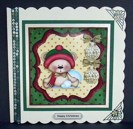 Christmas Teddie by Joyce Watson