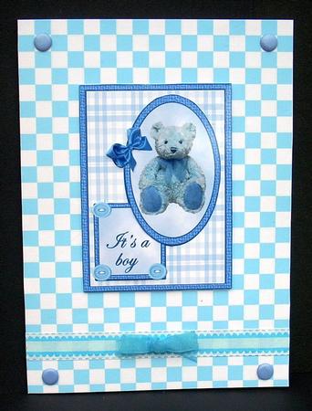 Baby Boy Quick Card by Joyce Watson