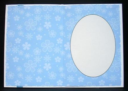 Blue Ditsy Flower Insert 1 by Joyce Watson