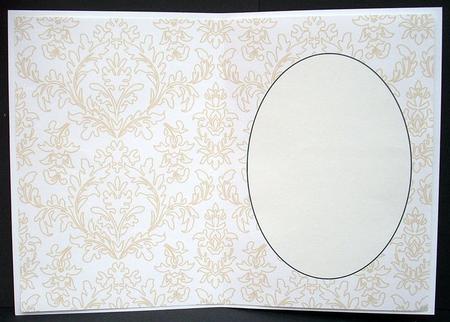 Light Orange Floral Insert by Joyce Watson