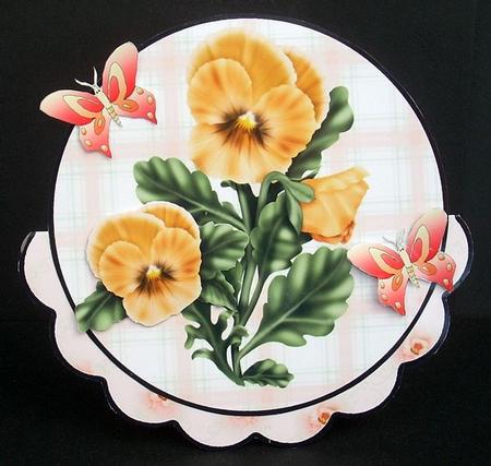 Orange Pansy Topper by Joyce Watson