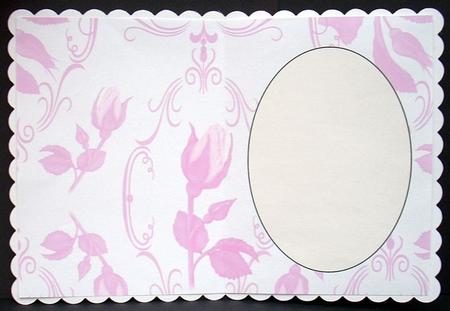 White and Pink Rose Insert 1 by Joyce Watson