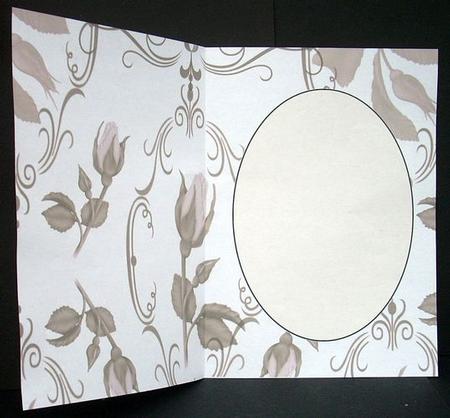 White and Coffee Rose Insert 1 by Joyce Watson