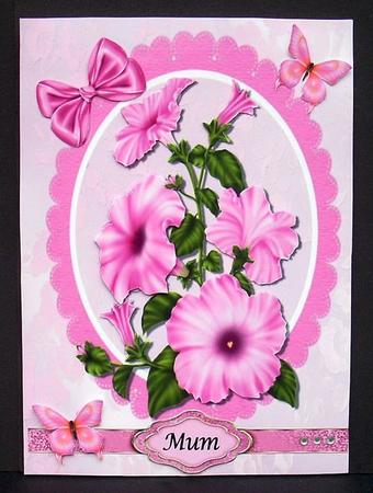 Pink Petunia's by Joyce Watson