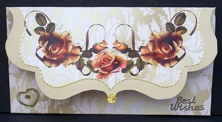 October Rose Gift Envelope by Joyce Watson