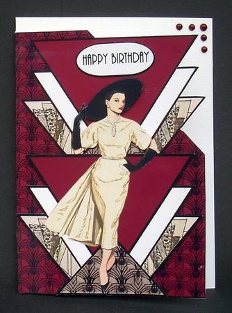 Art Deco Lady 3 Over the Corner by Joyce Watson