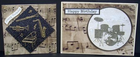 2 Close-up Vintage Sheet Music Backgrounds by Joyce Watson