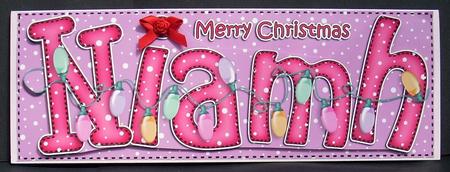 Xmas Large Dl Niamh Quick Card N 3D Decoupage by Joyce Watson