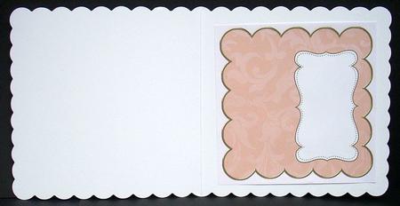 Borange Aged Scrolls Plain 8in Scallop Insert Panel by Joyce Watson