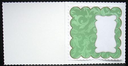 Dgreen Aged Scrolls Plain 8in Scallop Insert Panel by Joyce Watson