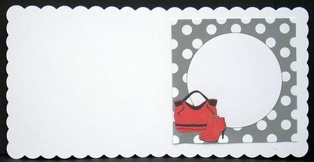 Red Bag and Ankle Boots Insert by Joyce Watson