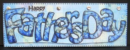 Large Dl Fathers Day Card & 3D Decoupage by Joyce Watson