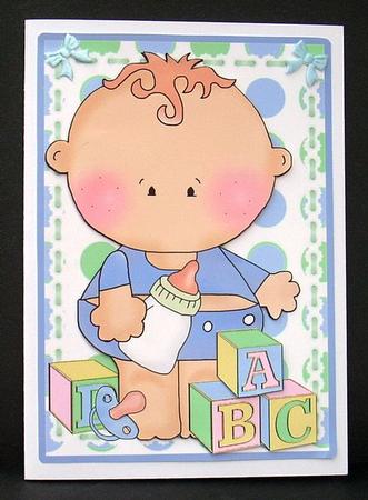 Building Blocks - Curly Baby Boy by Joyce Watson