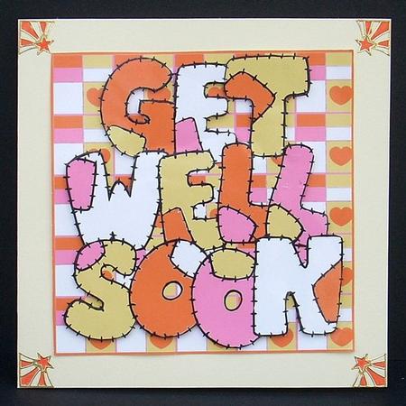 8 Inch Get Well Soon Patchwork - 2 by Joyce Watson