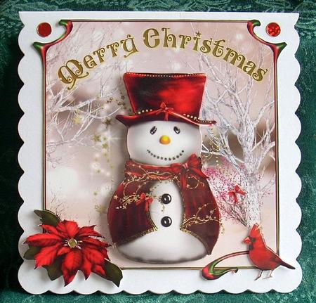 Sparkling Snowmen Toppers and Tags by Joyce Watson
