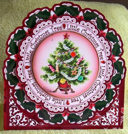 Elegant Tree Little Christmas Tree Picture Doily C & E Kit by Joyce Watson