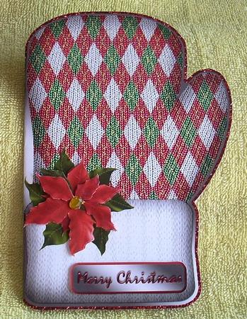 Christmas Mittens - Red and Green by Joyce Watson