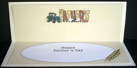 Country Life Father's Day Large Dl Insert by Joyce Watson