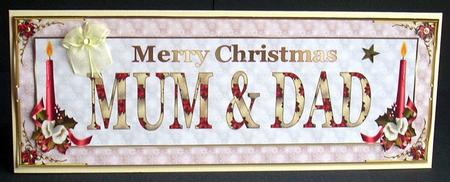 Mum & Dad Large Dl Card Front by Joyce Watson