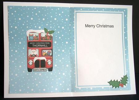 Xmas Santa Express Thornhill Matching A5 Insert by Joyce Watson