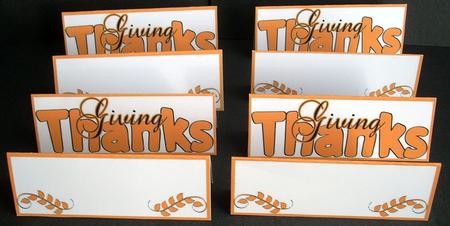 Thanksgiving Place Cards by Joyce Watson