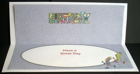Socks Birthday Large Dl Insert by Joyce Watson