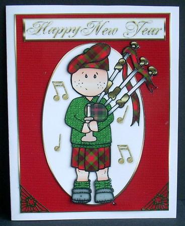 Bag Piper New Year by Joyce Watson