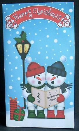 3D Xmas Carol Singing Snowmen Gift Box Mini Kit by Joyce Watson