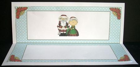 Santa's Workshop Large Dl Insert 1 by Joyce Watson