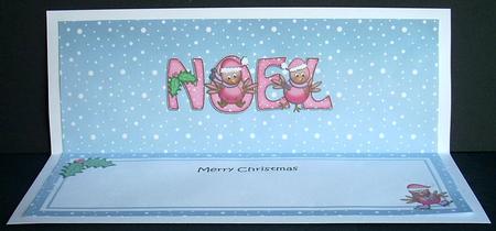 Christmas Noel Large Dl Insert by Joyce Watson