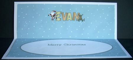 Santa & Rudolf Evan Large Dl Insert by Joyce Watson