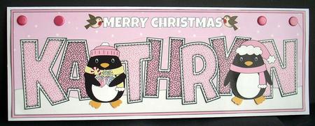 Christmas Penguins Kathryn Large Dl by Joyce Watson