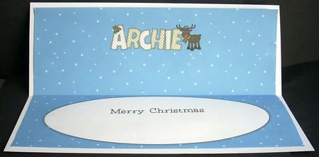 Rudolf the Red Nose Reindeer Archie Large Dl Insert by Joyce Watson