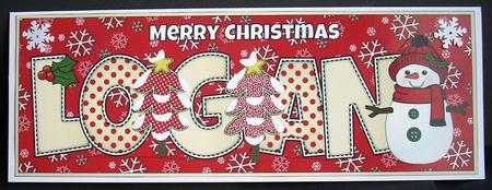 Cute Snowman Logan Large Dl by Joyce Watson