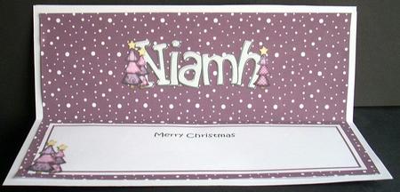Xmas Niamh Trees Matching Large Dl Insert by Joyce Watson