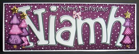 Xmas Niamh Trees Large Dl & 3D Decoupage by Joyce Watson