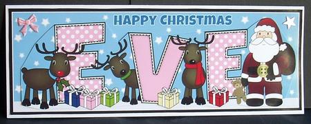 Santa and His Reindeers Eve Large Dl by Joyce Watson