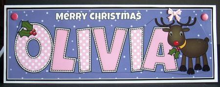 Rudolf the Red Nose Reindeer Olivia Large Dl by Joyce Watson