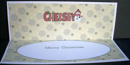 Cute Snowman Chelsey Large Dl Insert by Joyce Watson