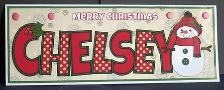 Cute Snowman Chelsey Large Dl by Joyce Watson