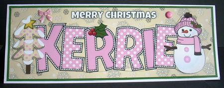Cute Snowman Kerrie Large Dl by Joyce Watson
