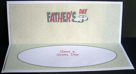 Fathers Day Porsche Large Dl Insert by Joyce Watson