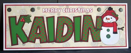 Cute Snowman Kaidin Large Dl by Joyce Watson