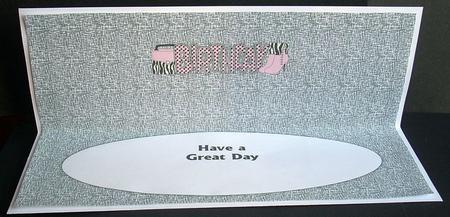 Bag & Shoes Birthday 3 Large Dl Insert by Joyce Watson